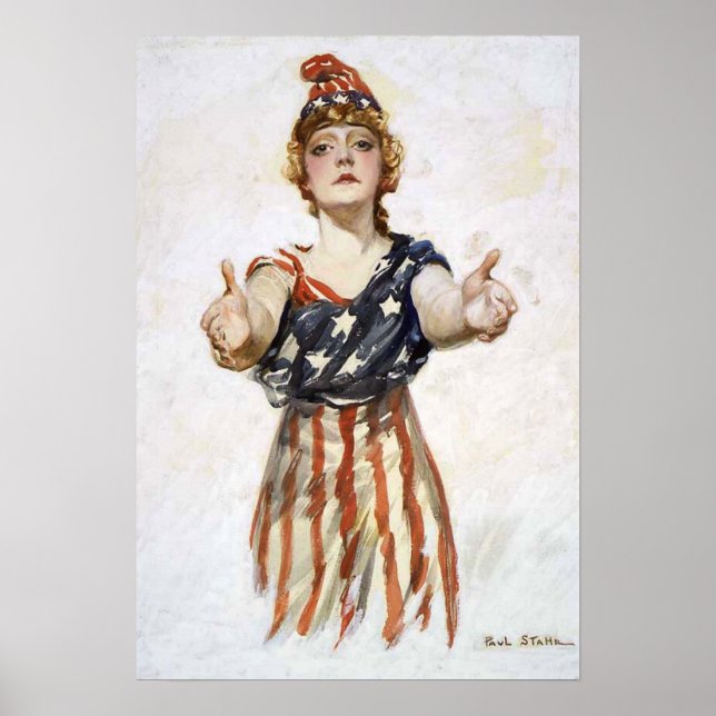 Poster Avec Original Be Patriot Design (Devant)