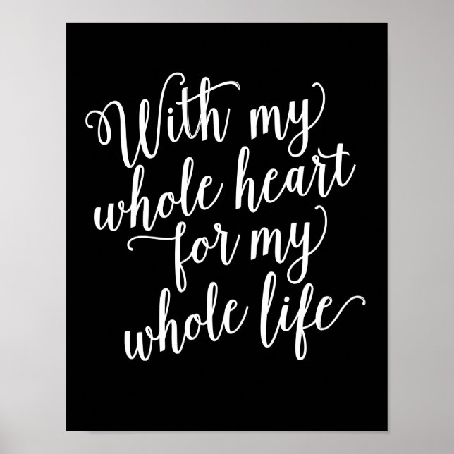Poster Avec Tout Mon Coeur Pour Toute Ma Vie (Devant)
