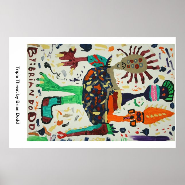 Poster avec triple menace (Devant)