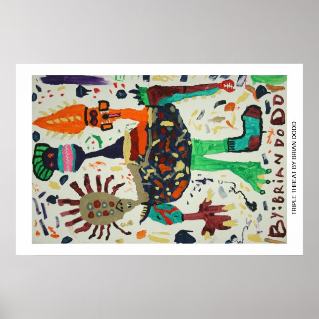 Poster avec triple menace (Devant)