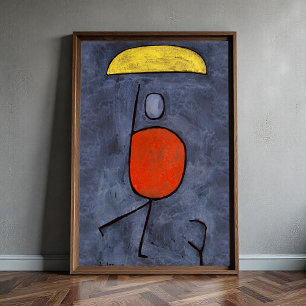Poster Avec un parapluie de Paul Klee, Art Abstrait