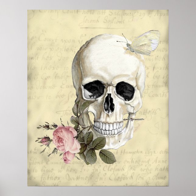 Poster Avec un rose entre mes dents (Devant)