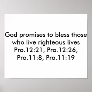 Poster avec versets de la Bible