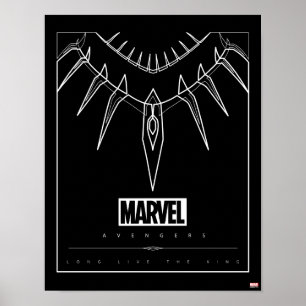 Poster Avengers   Black Panther Claw ligne de collier Art