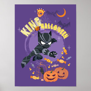 Poster Avengers   Black Panther "Roi d'Halloween"