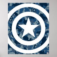 Avengers | Captain America motif camouflage bleu