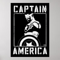 Avengers | Captain America Sam Wilson Pochoir Art