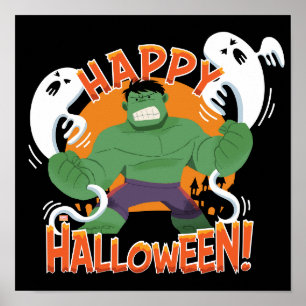 Poster Avengers Classiques Hulk "Joyeux Halloween"
