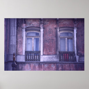 Poster Avenida font Republica, Lisbonne, Portugal