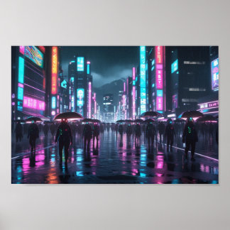 Poster Avenir japonais moderne