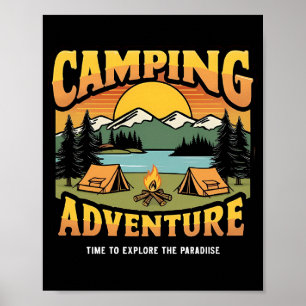 Poster Aventure Camping