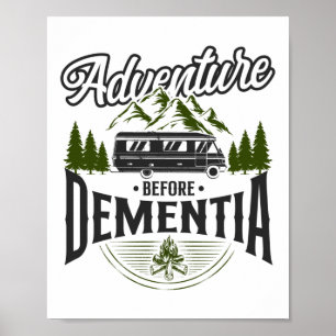 Poster Aventure de camping à la retraite avant la démence