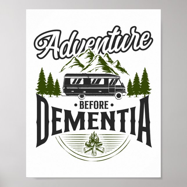 Poster Aventure de camping à la retraite avant la démence (Devant)