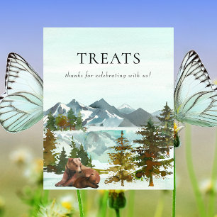 Poster Aventure de la table des friandises Ours rustiques