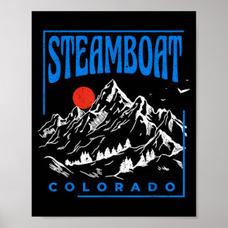 Poster Aventure en montagne steamboat springs colorado