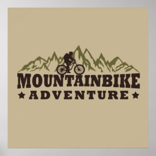 Poster aventure hors route en VTT