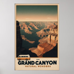 Poster Aventure Retro Grand Canyon
