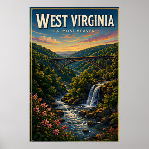 Poster Aventure Scénique des Rivières de Montagne de Virg