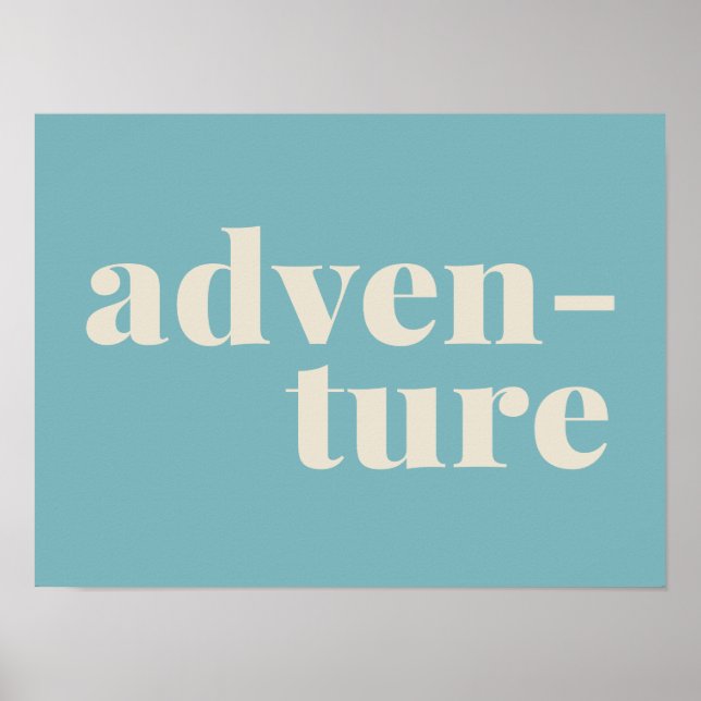 Poster Aventure | Simple soumission de voyage Inspiration (Devant)