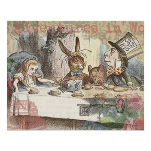 Poster Aventures d'Alice au Pays des Merveilles Art de la