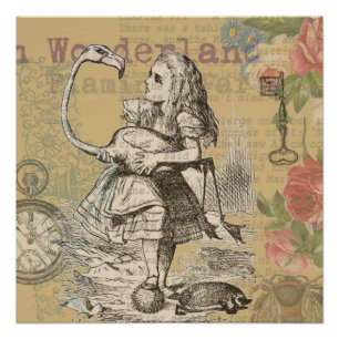 Poster Aventures d'Alice au pays des merveilles Flamant C