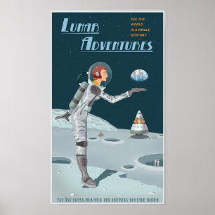 Poster Aventures lunaires