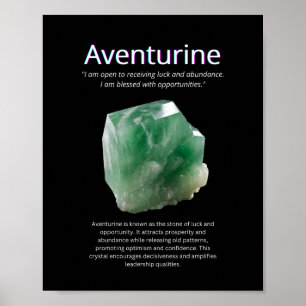 Poster Aventurine Crystal Stone Signification