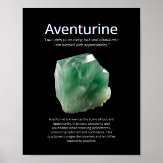 Poster Aventurine Crystal Stone Signification