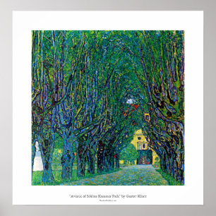 Poster Avenue dans l'art de parc de kammer de schloss par