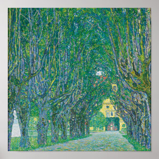 Poster Avenue dans le parc de Schloss Kammer par Klimt
