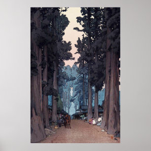 Poster Avenue des Cèdres Japonais Repro. Art