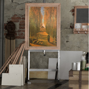 Poster Avenue des peupliers à l'automne par Vincent van G