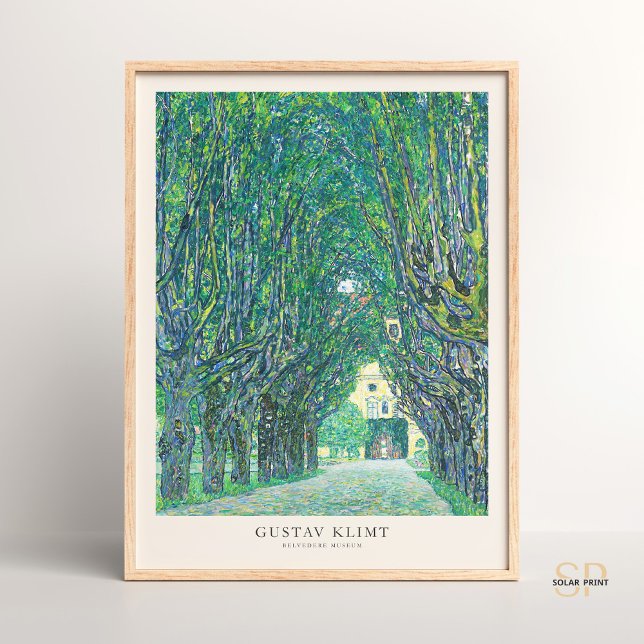 Poster Avenue Gustav Klimt à Schloss Kammer Peinture Art (Créateur téléchargé)