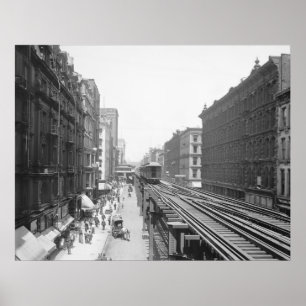 Poster Avenue Wabash : 1900