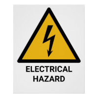 Avertissement de danger électrique, symbole de cho