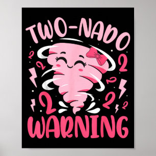 Poster Avertissement Kids Two-nado 2e Anniversaire Nk Tor