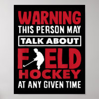 Avertissement Parler de joueur de hockey sur gazon