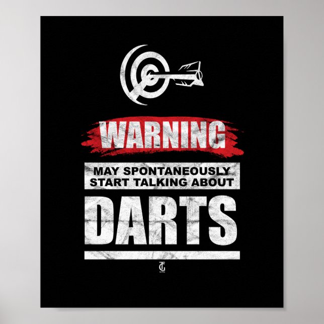 Poster Avertissement Peut Commencer Spontanément À Parler (Devant)