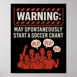 Poster Avertissement Peut Déclencher Spontanément Un Chan