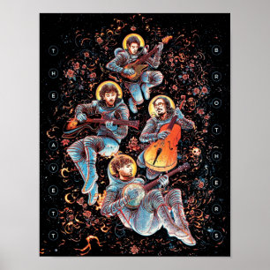Poster avett tour dessin animé frères 2020 mnctv