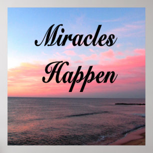 POSTER AVEZ INSPIRÉ MIRACLES ARRIVÉ PHOTO DU LEVER