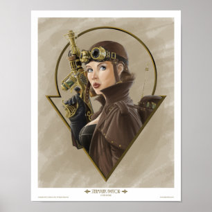 Poster Aviateur Steampunk