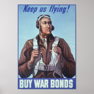 Poster Aviateurs noirs : Service militaire de combat de 2