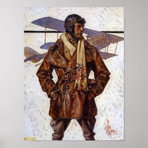 Poster Aviator, 1917 par Joseph Christian Leyendecker