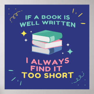 Poster Avid Reader I - Citation Jane Austen