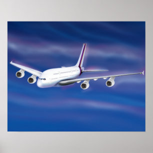 Poster Avion commercial Double Decker