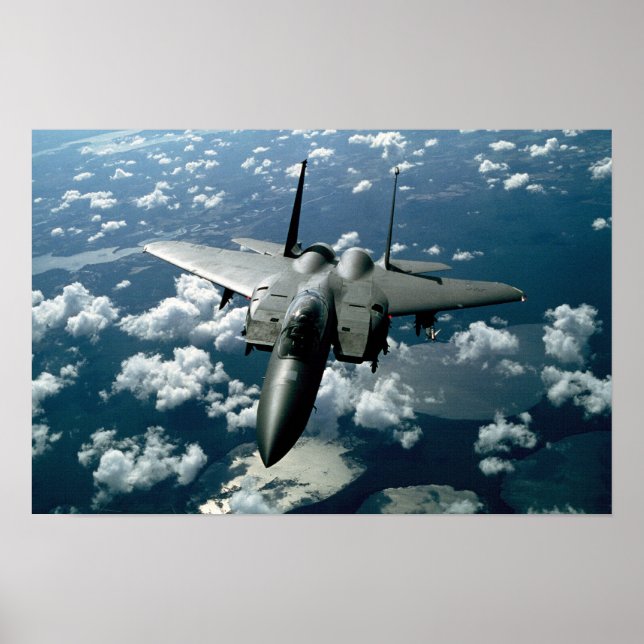 Poster Avion de chasse (Devant)