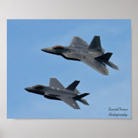 Avion de chasse F-35 et F-22