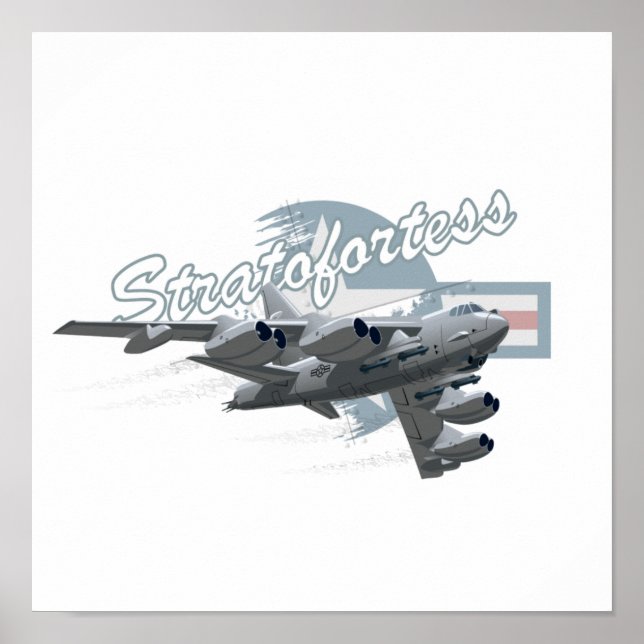 Poster Avion de dessin (Devant)