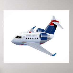 Poster Avion de dessin